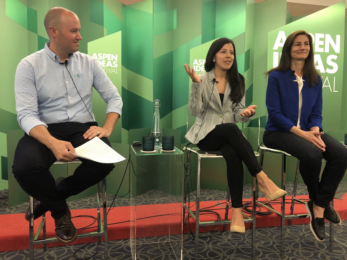 AspenHighSeas's tweet photo. Kicking off a stellar @aspenideas panel on the oceanβs role in #climate solutions with @dvfernandez1 from @SOAlliance and @InVeritas_Jones of @OurOcean. #AspenIdeas https://t.co/LIUbcipnYx