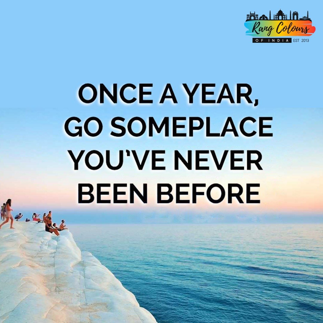 rang_india's tweet photo. Once a year, go someplace you've never been before.
.
.
#rangcoloursofindia #travelgururang #rangtravelcommunity #indiantravelagency #incredibleindia #womenenterpreneurs #empoweringwomen #traveladdict #travelmore #goexplore #wonderfulplace #lovetotravel #traveltime #travelquote https://t.co/XXQzzhnxaw