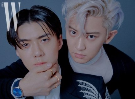 EXO Chanyeol & Sehun for W Korea Magazine July 2019 Issue