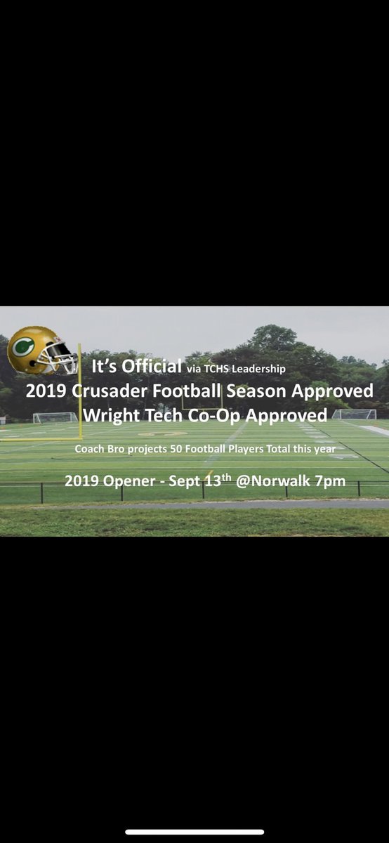 TC_CrusadersFB's tweet photo. Crusader Football! #IsItAugustYet https://t.co/U269l5u0Hi