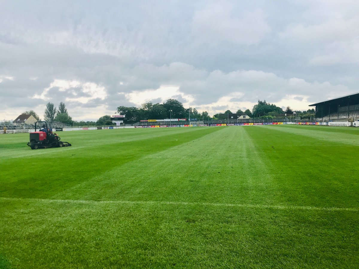 Great work from Patsy and his team preparing St Conleths Park for ⁦@KildareGAA⁩ v ⁦⁦@TyroneGAALive⁩ ⁦@officalGAA⁩ Football Championship Qualifiers today. #turfpro’s