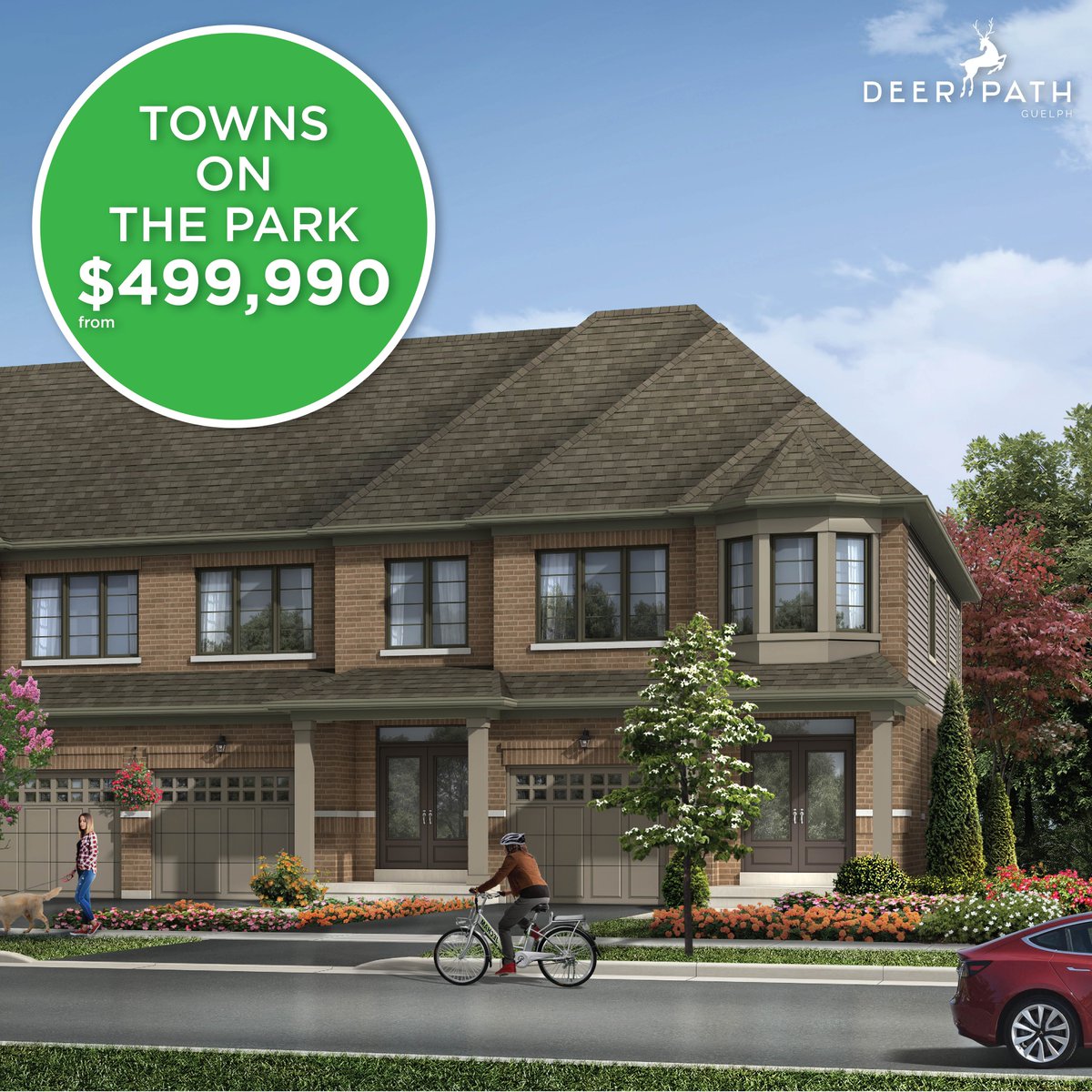 #DeerpathGuelph has an excellent selection of plans to select from when choosing your #dreamhome. Starting from $499,990, these townhomes are near an amazing selection of lifestyle amenities perfect for busy families. buff.ly/2EsfR7m #GoGreen #GoCentral #FollowYourPath