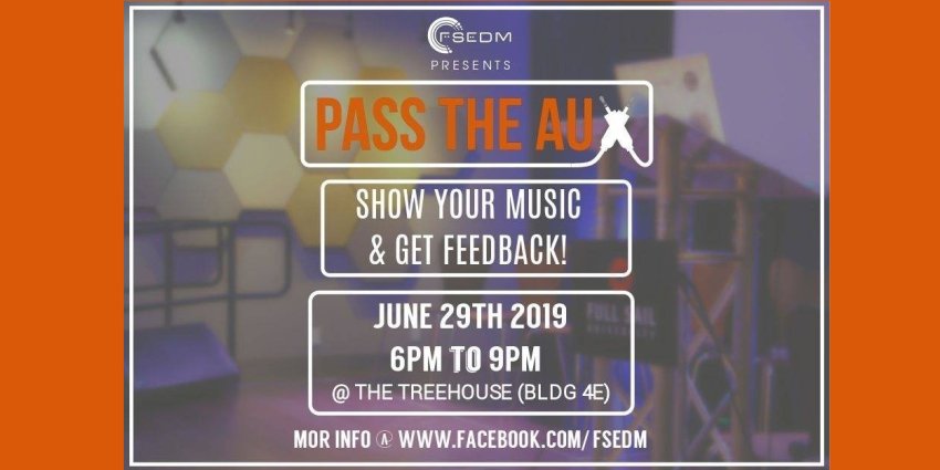 FullSail's tweet photo. FULL SAIL STUDENTS: FSEDM will be hosting a Music showcase in The Treehouse (BLDG 4E) where you can bring your laptop/phone/flash drive with your music and get feedback from students, instructors, and professionals!
See you there! 🎧🎼🎤 #FullSailUniversity https://t.co/19V8r5Nj1N