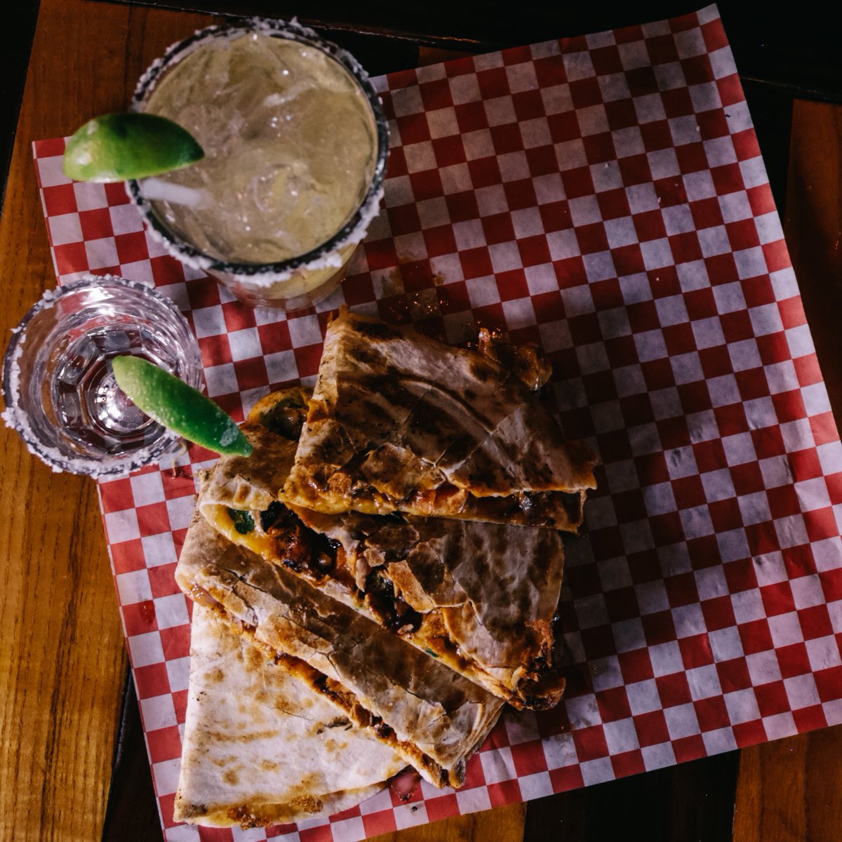 Quesadillas for $5 tonight!!! Pick a quesadilla any quesadilla! 
#quesadilla #foodie #bartender #saturdaynight #patiolife #bagpong #bags #pingpong #mariocart #somuchroomforalltheactivities