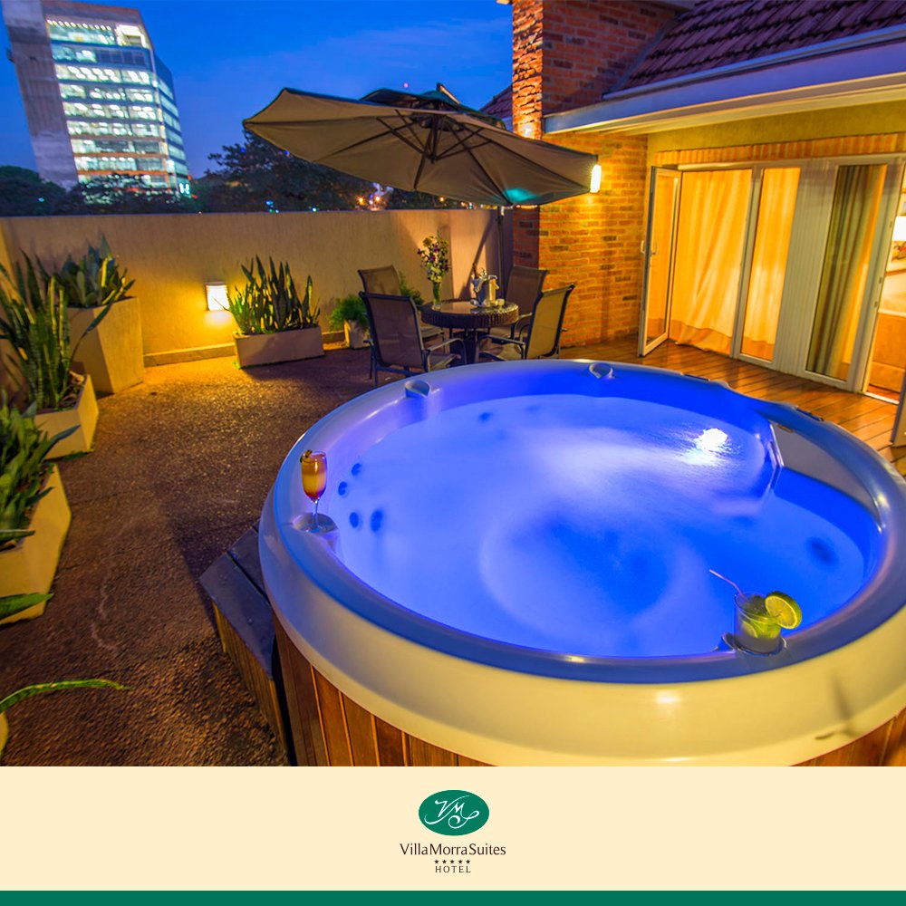 hotelvillamorra's tweet photo. Sorprende a tu otra mitad con un festejo de aniversario así #findesemanaromántico #suiteroyal #jacuzzi #terraza https://t.co/Y1bEefikZ8
