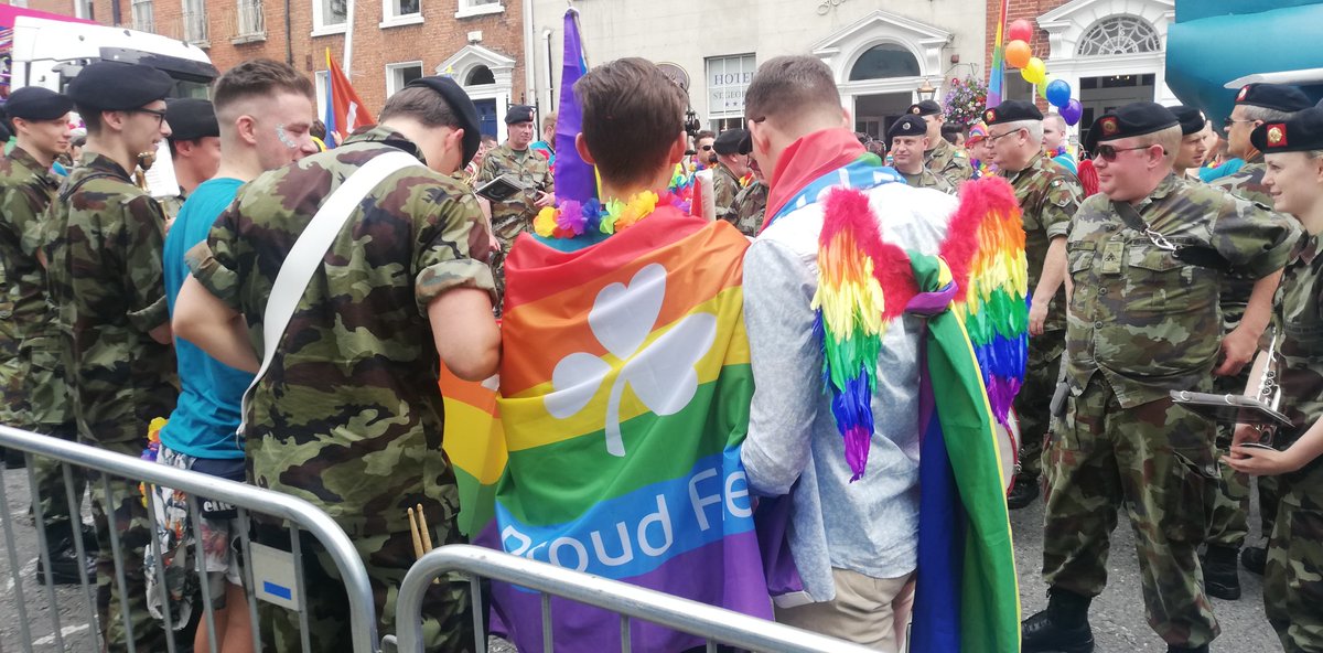 Defend with Pride - Irish Defence Forces attend #DublinPride2019 @DublinPride #DefendWithPride @defenceforces @DF_COS