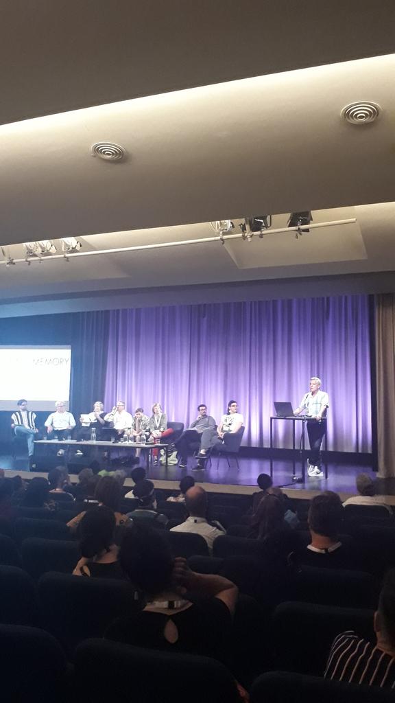 LGBTQALMS's tweet photo. Evening Podium starts now #QueeringMemory #ALMS2019 #Berlin https://t.co/aJuE8ABqHw