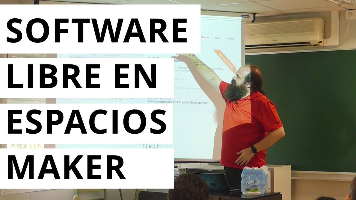 lahoramaker's tweet photo. Ayer publicamos: Software libre en espacios maker. En el vídeo os cuento que programas libres podéis utilizar para diseño #3D, corte láser e incluso para ayudaros a gestionar vuestros espacios. Charla @esLibre_ 2019.   https://t.co/x8U1P7gAJg cc @colepower #3dprintingfest https://t.co/zF5x3T4e2d