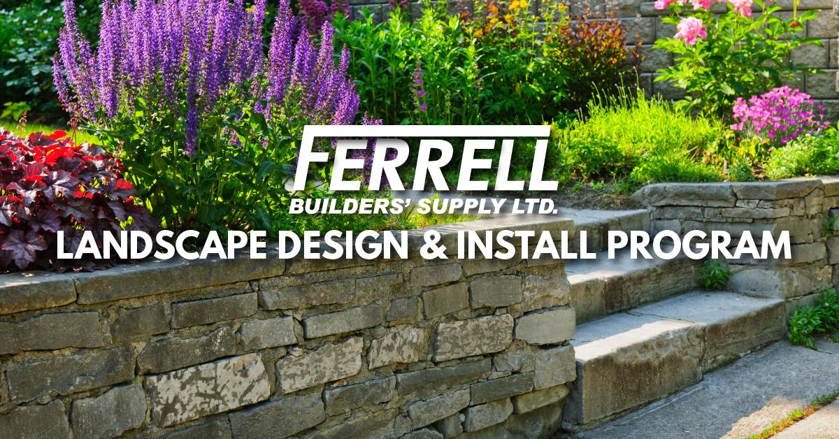 FerrellSupply's tweet photo. Give your landscaping a makeover! Stop by & experience our new Landscape Design & Install Program, including professional design, 3D renderings & video walk through. If you love it, we'll install it! #FerrellBuildersSupply #FerrellSupply #DesignAndInstall #Landscaping https://t.co/x4dxWRE6UX