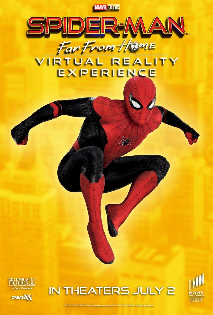 Introduciendo el Spidey VR: Save New York ien el muy nuevo #SpiderManFarFromHome Virtual Reality Game, ahora disponible para descargar gratis en la <a href="/PlayStation/">PlayStation</a> Store, <a href="/Oculus/">Oculus 👉 Meta Quest</a> Home, <a href="/Steam_Games/">Steam</a>, y <a href="/Viveport/">VIVEPORT</a>! Traído a ti por <a href="/SonyPicturesVR/">Sony Pictures Virtual Reality</a>.