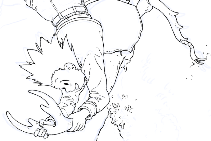 it's been a while since I've really just let myself have fun with a drawing, so here's a quick peak at what I'm working on right now...! 