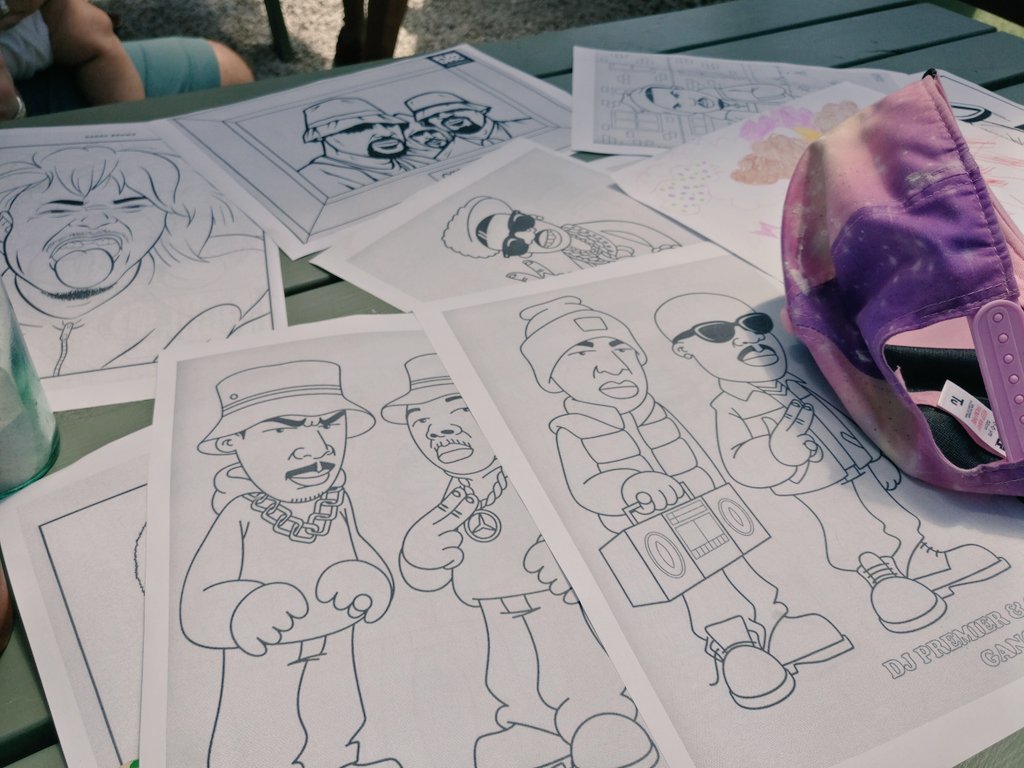TasneemSharrem's tweet photo. Hip hop colouring-in and musical statues to some classics at the @fundmcuk Family Block Party today but my gosh it was mighty HOT out there 🔥! Great to see @rhyssharrem busting some moves too 🎉😁 https://t.co/JIFn0yPPJA
