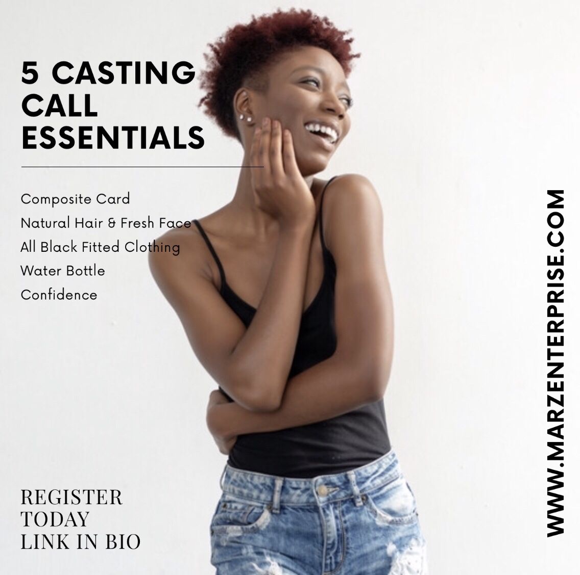 MarzEnterprise's tweet photo. Most Models forget the basic essentials for casting calls remember come to slay not play.
⠀⠀
What do you have to loose? Join an agency that puts you first! Link in bio. ✔️⠀⠀
@marzenterprise ⠀
#diversitymodels #fullfiguremodels #modelswanted ⠀ https://t.co/cQUOhgXz82
