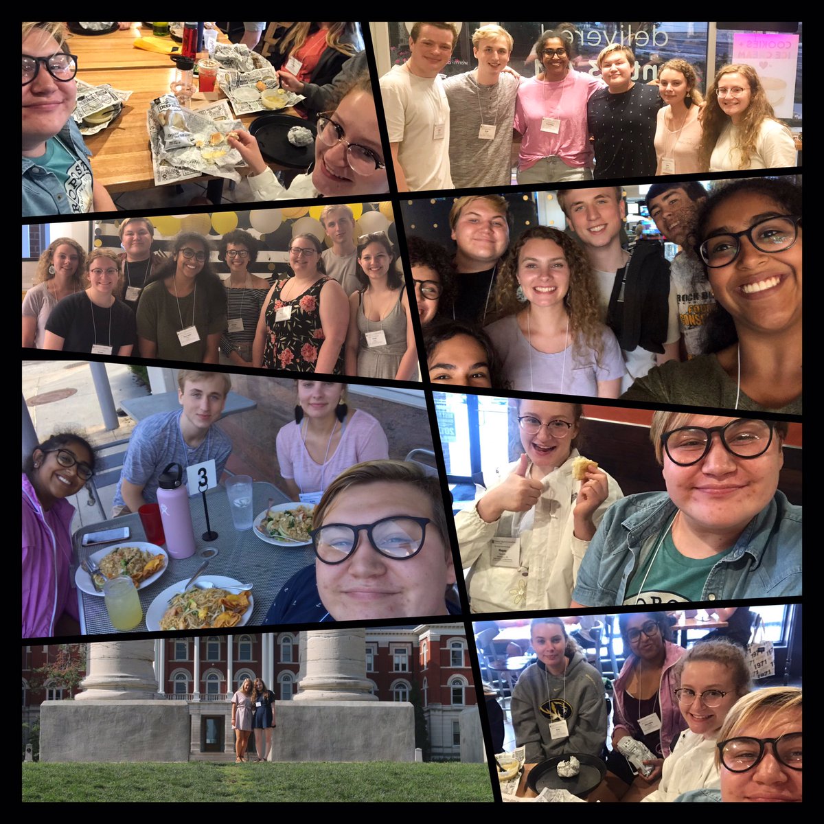 BlueJayJournal's tweet photo. BJJTV Staffers @megelidun and @kadenicky are back from their week at the @Mizzou campus for #MIJW and #MUJW New friends and new experiences at the @mujschool this past week made their Journalism Workshop experiences priceless! @SDofWashington @WHSBlueJays https://t.co/ESA2XRQJED