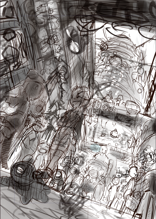 #このタグを見た人はラフ画とその完成絵を見せる
進行形でやり方ころころ変わってる気がする 