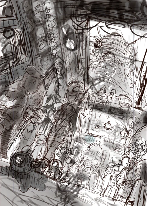 #このタグを見た人はラフ画とその完成絵を見せる
進行形でやり方ころころ変わってる気がする 