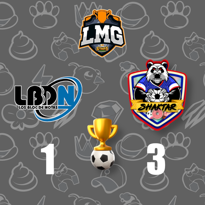 On continue <a href="/LMGRumbleStars/">Rumble Stars •LMG•</a> <a href="/LosBlocDeNotas/">LosBlocDeNotas</a> 1 / 3 <a href="/DonutsShaktar/">Shaktar Donuts</a>