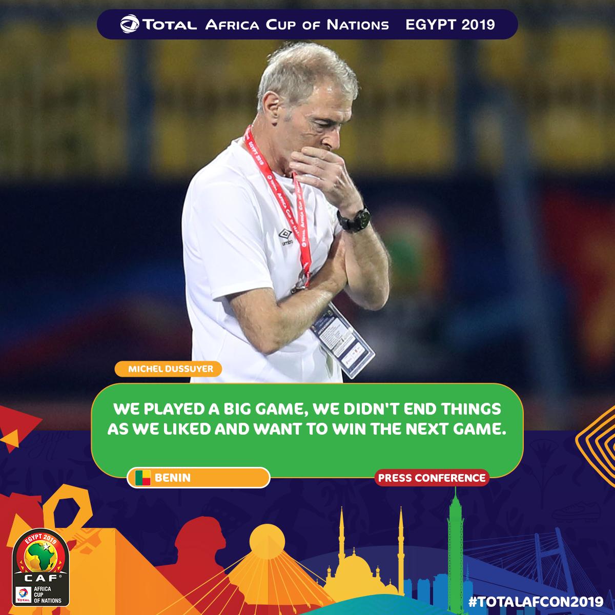 CAF_Online's tweet photo. The post-match press conference for #GHABEN from both teams 🎙️⬇️

#TotalAFCON2019 https://t.co/vRWbkgeT0I