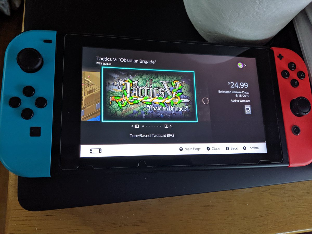FNGStudios's tweet photo. Our store page for #TacticsV "Obsidian Brigade" (US/Canada/Mexico for #NintendoSwitch) is up! Wish list us on the eShop: https://t.co/D3WeSH1ArF  #indiedev #gamedev #Unity3d https://t.co/RAc7VVi5Y8