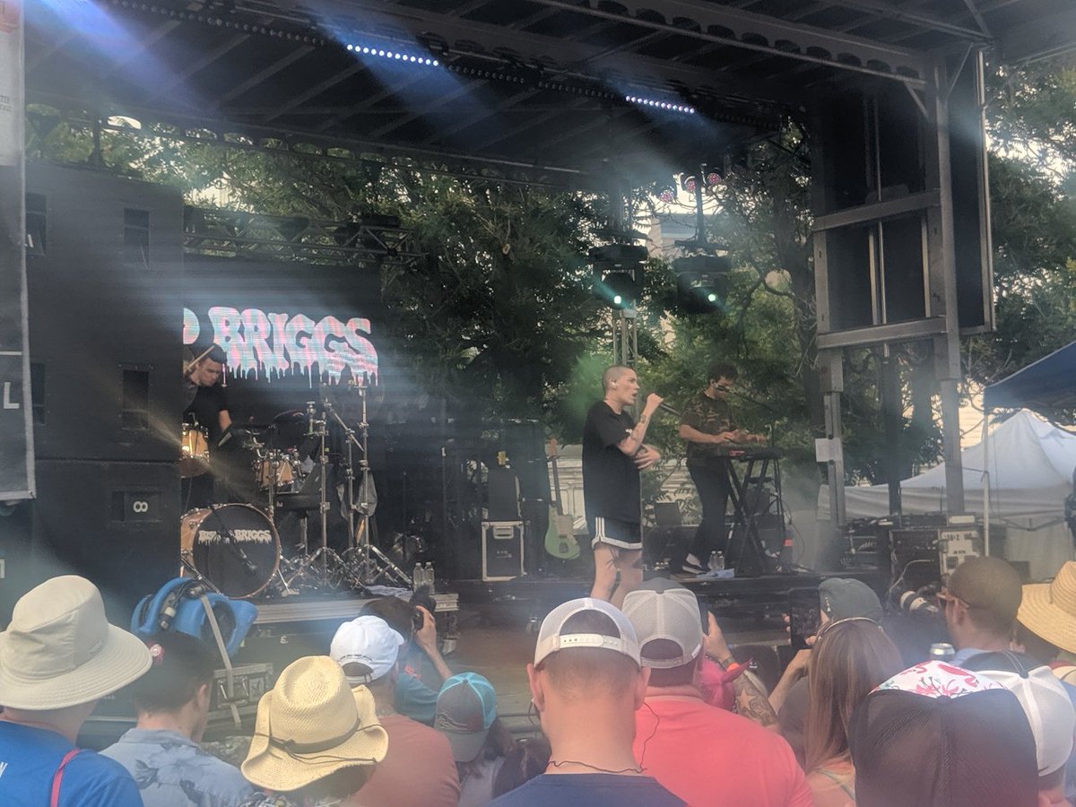 MikeEgeberg's tweet photo. So excited for Bishop Briggs @thatgirlbishop at White Claw Stage!! @WhiteClaw #WestwordShow #fanplan https://t.co/ytNeWZ8pUP