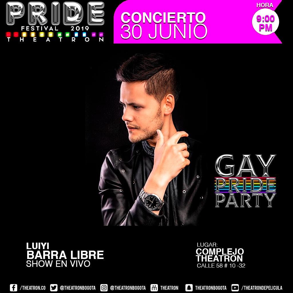 Deepmusicco's tweet photo. ¡Muchachos atentos! 🔥
Mañana 9:00PM FESTIVAL PRIDE 2019 🕺💃 con @luiyimusica compartiendo con todos nosotros en @theatronbogota nos promete buena música y una rumba inolvidable 💿.
¡Los esperamos!
•
Y somos @deep_music_ 🎧
•
#dcr #danceclubreport #luiyi #musica #theatron https://t.co/pZKW7dReW3