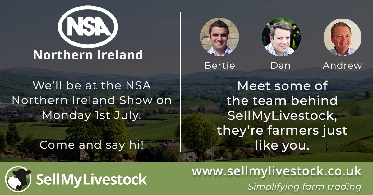 sellmylivestock's tweet image. This coming Monday we will be at the @natsheep event in Northern Ireland

Come along and meet some of the team 👋