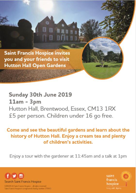SFHUK's tweet photo. Come &amp; enjoy @Hutton_Hall Gardens this Sunday in aid of our #Hospice! 🌸🌼

This Grade II listed Georgian Manor House boasts 8 acres of tree-lined, beautiful gardens, surrounded by a moat! 🌻🌷
⁣
Want to know more? https://t.co/dlBcCO8mIv 

#LoveSFH #Essex #Brentwood https://t.co/z8hnRnY8fM