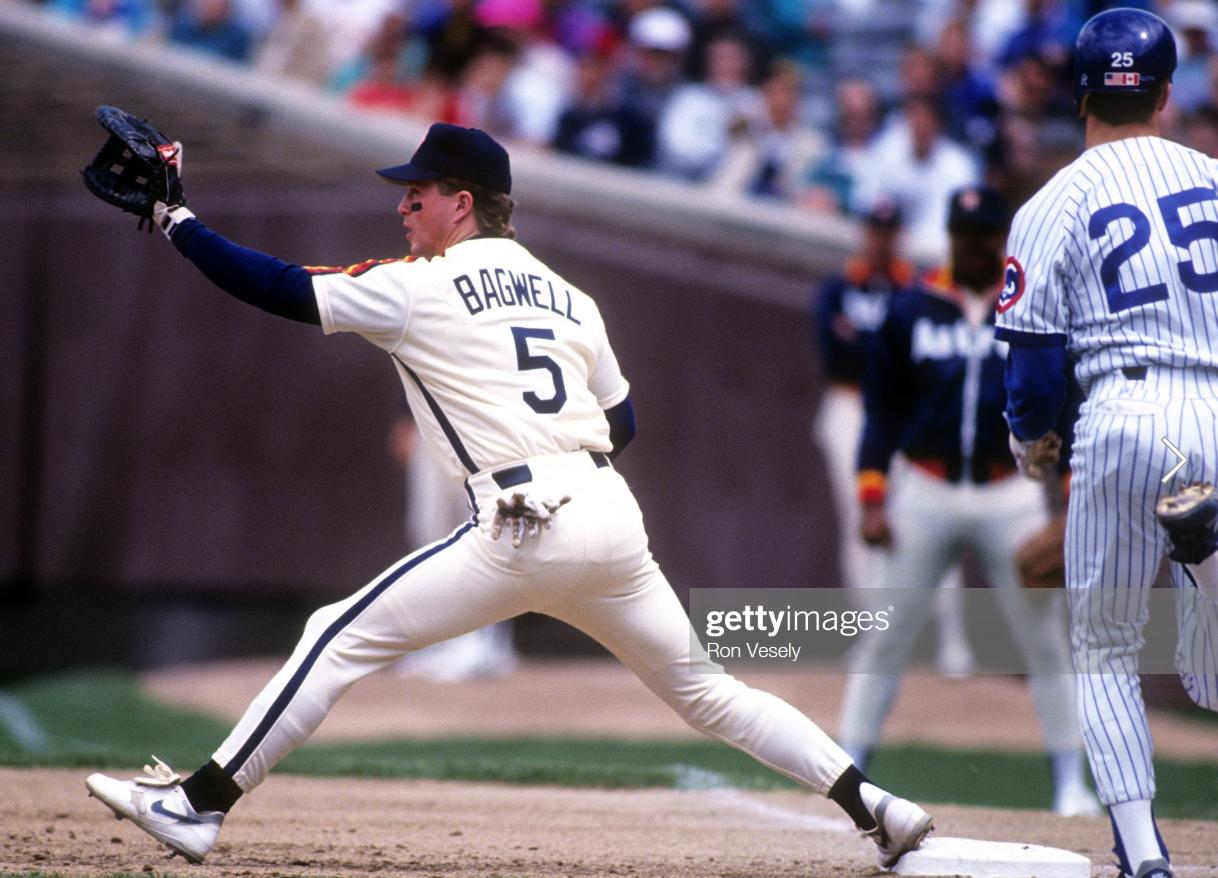 Chris Creamer  SportsLogos.Net on X: The Houston #Astros wore  nearly-white (cream) uniforms as their full-time road set for many years in  the late 1980s and early 1990s which resulted in a