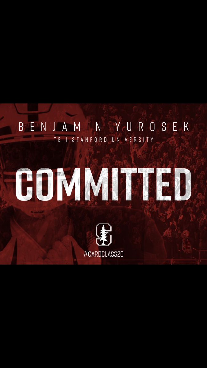 BenYurosek's tweet image. I’m very blessed to announce that I will be committing to Stanford University!! Thank you to my family, friends, coaches, teachers and everyone else who has helped me along this journey!!
#CardClass20 #FearTheTree 🌲🌲
