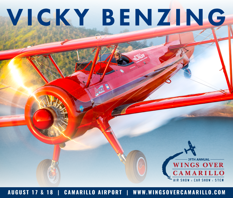 WingsOverCam's tweet photo. #VickyBenzing is always a crowd pleaser. Come watch her fly her Extra 300S at #WingsOverCamarillo! @vkflyer https://t.co/U1AoUcp0Td https://t.co/CyIdYxx0j6