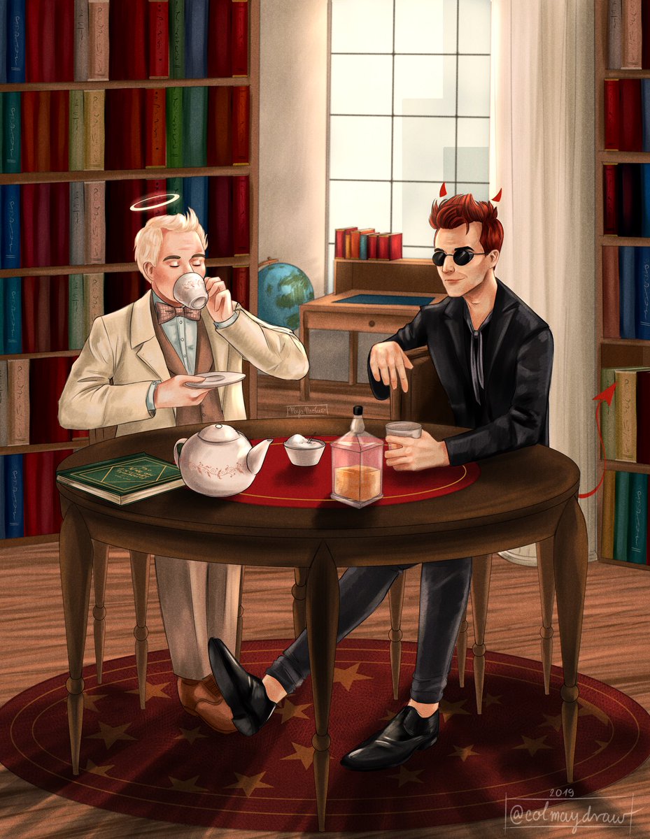To the world and the sweetest people on the earth! 🖤😈😇 #GOODOMENS <a href="/GoodOmensPrime/">Good Omens</a> <a href="/michaelsheen/">michael sheen 💙</a> #DavidTennant