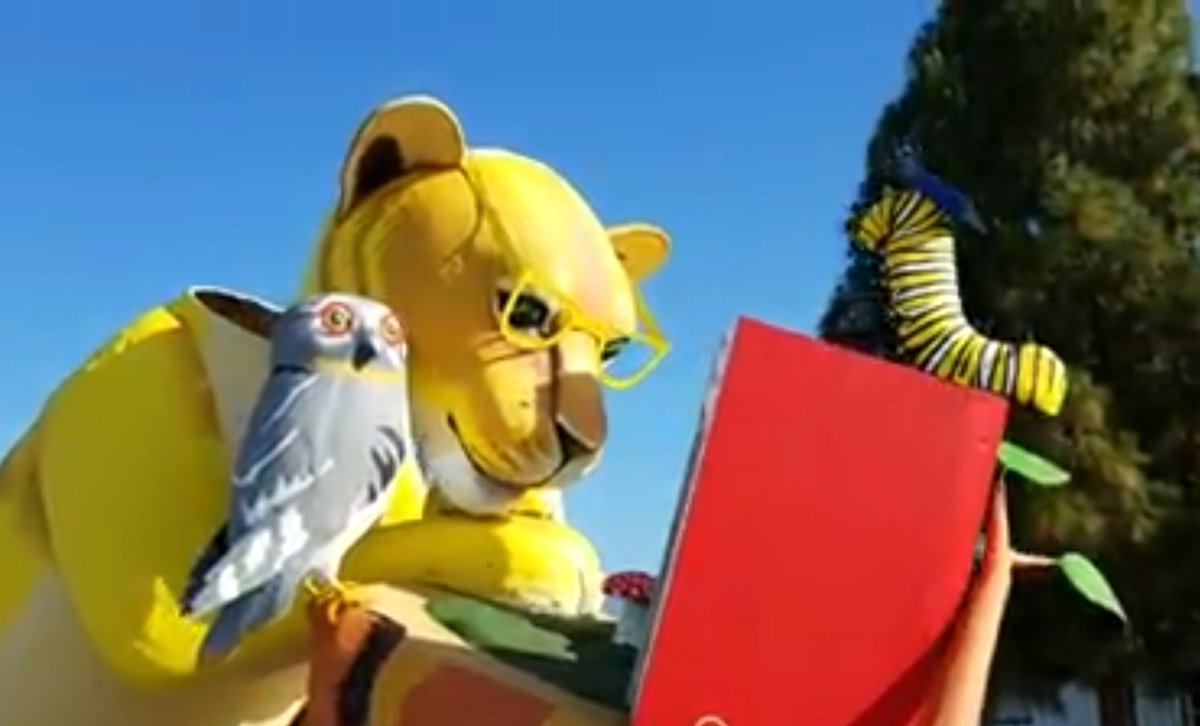 BoldExplorer's tweet image. Lions Clubs International Float for 2020 Pasadena Tournament of Rose's Parade is looking great