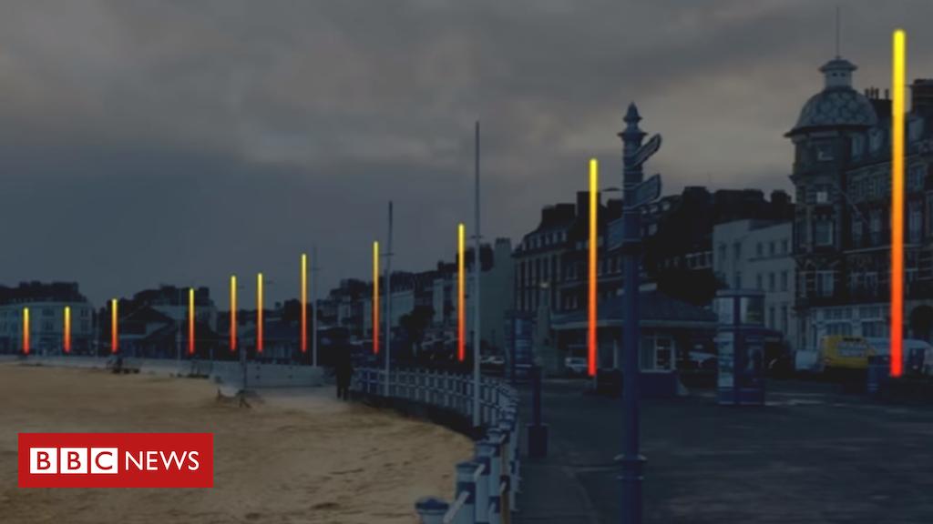 BBC: New seafront lights 'like disco sticks' buff.ly/2IYnGT9