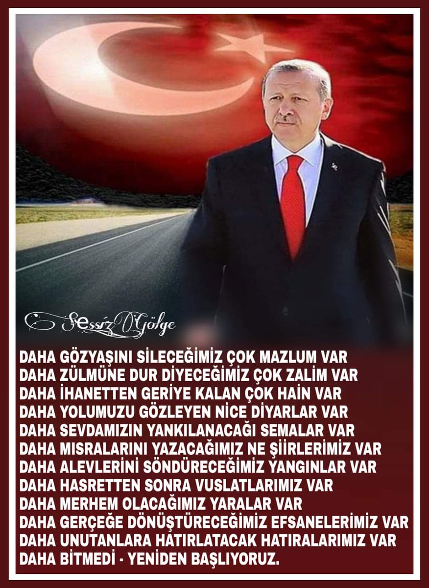 DAHA BİTMEDİ YENİDEN BAŞLIYORUZ...
@asenalarbitmez
@istisna38
@qtatliSu
@Siyahnur25_
@Tek_Vatan12
@karadenizli5552
@ANTALYA_41
@bekiservet
@HaticeG57104847
@sessiznobetciii
@yeterzeynep64
@one_minute___
@hnm_rt
@__ZAZA_____
@iyisimSus
@NaciAbi5
👇👇👇👇👇👇👇