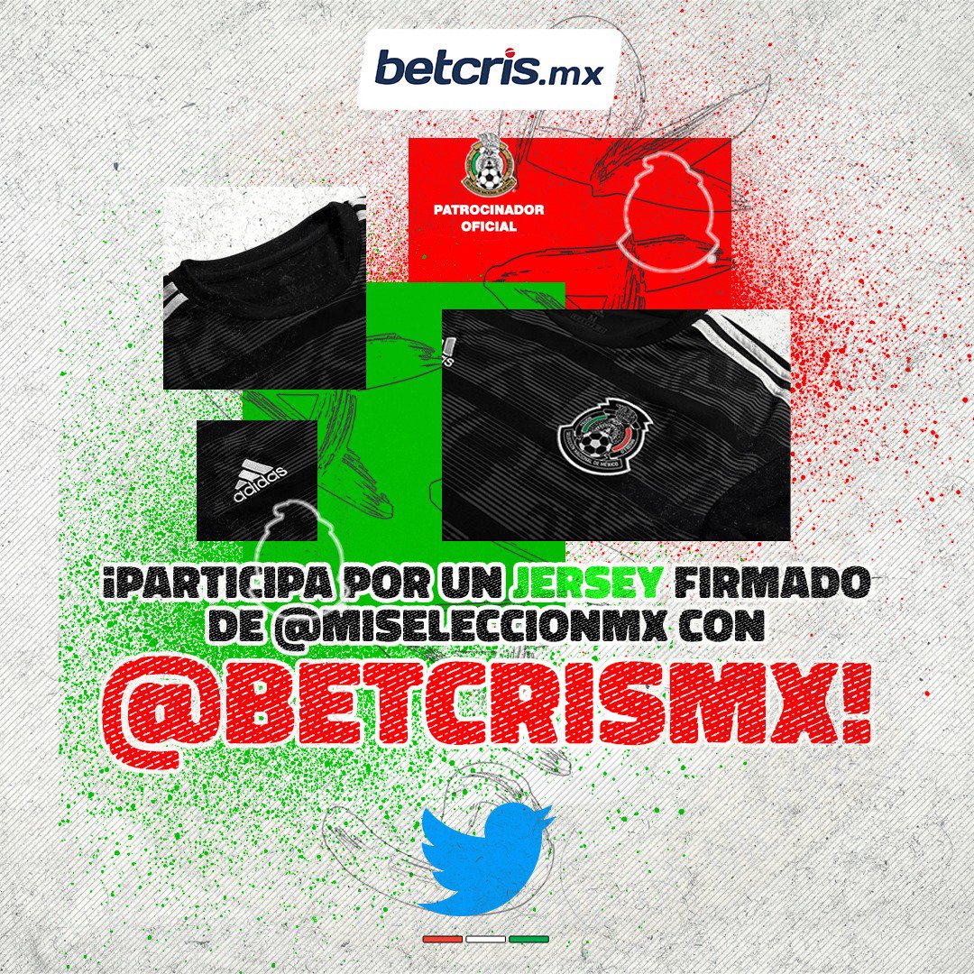 betcrismex's tweet photo. 🚨Para ganar un jersey firmado de @miseleccionmx🚨

✅ Síguenos 
✅ Da RT a este tweet
✅ Contesta etiquetando a 3 amigos y acierta quién será el primer anotador de México en el partido de hoy

¡El primero que cumpla los requisitos, gana!

#BetcrisMX 👉 https://t.co/dP76x0ifY0 https://t.co/JVpskRGh5x