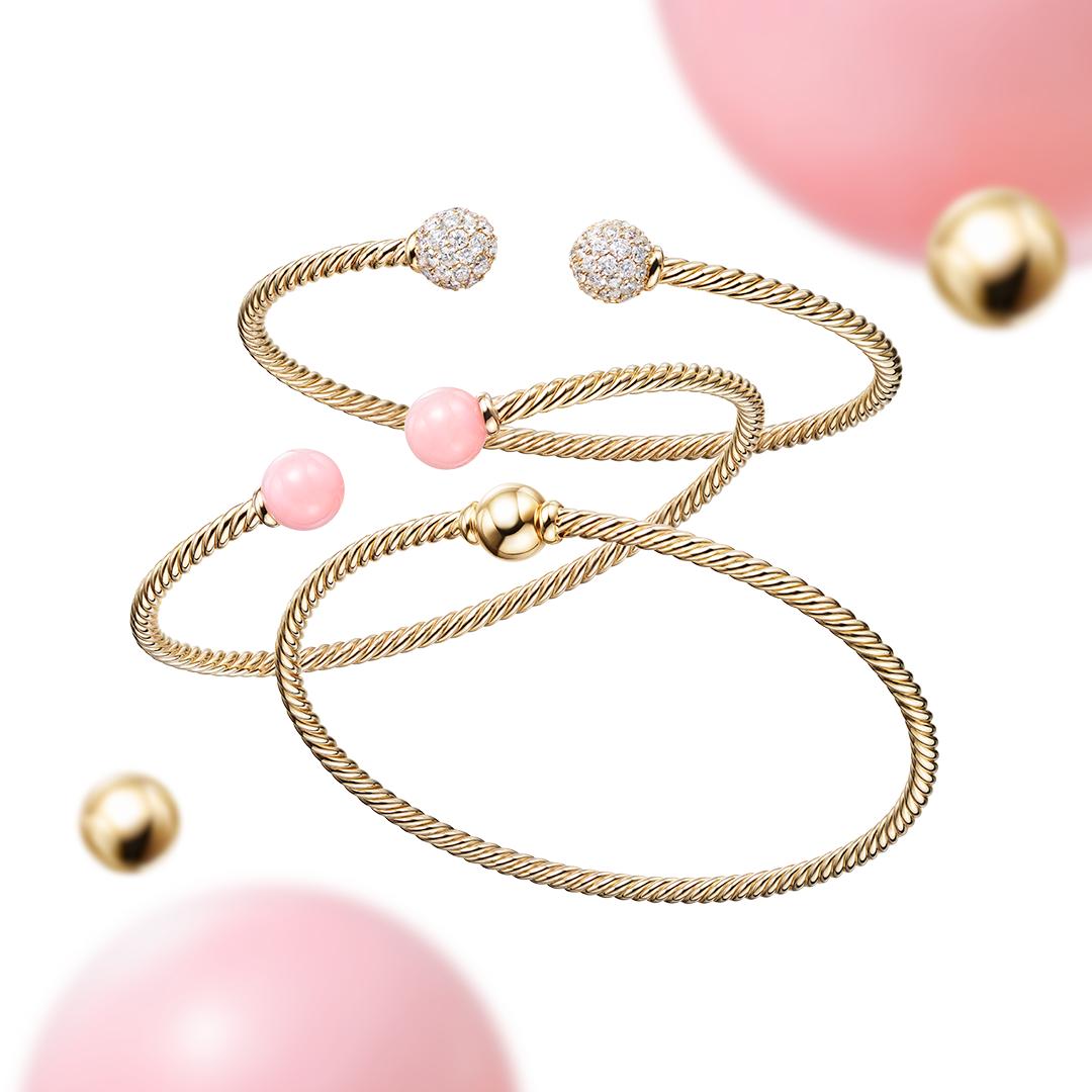 Pile on #DavidYurman Solari bracelets with colorful gemstone and metal beads to create a playful #summer look