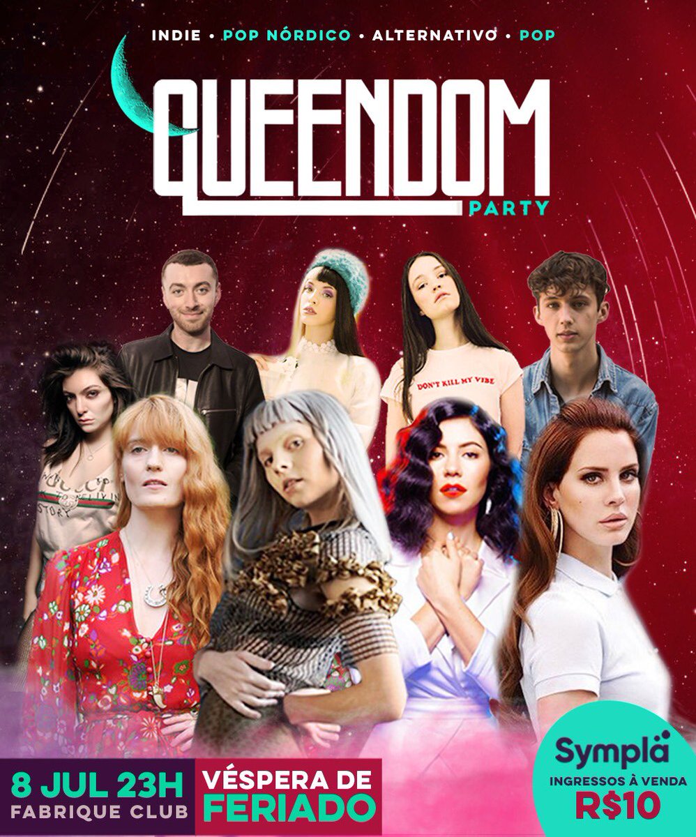 QueendomParty's tweet photo. Já preparou a camiseta da sua diva indie favorita? A @QueendomParty está de volta e os ingressos já estão sendo vendidos! 💕
⠀
🎫 Ingressos: https://t.co/U0jJxFa5Eq
📆 08 de julho
⏰ 23h
📌 Fabrique Club
⠀
#QueendomParty https://t.co/FYRUcsEvts