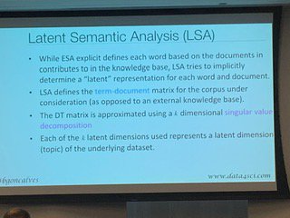 _odsc's tweet photo. Attendees getting familiar with NLP techniques like "Latent semantic analysis" at #immersiveai #ODSCNYC https://t.co/GJCX97X5kn