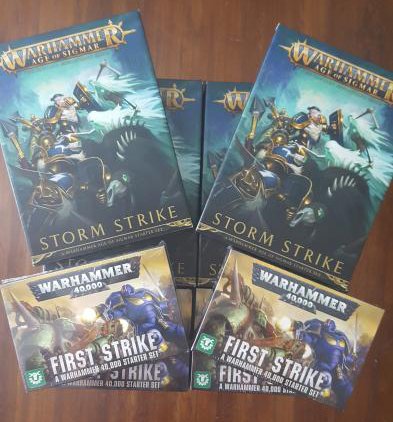 Happy #WarhammerDay! 

Picked up several kits for the cruise so guests can paint minis, L2P and even win some prizes for and #WarhammerAoS &amp; #warhammer40k

Perfect for that down time between beach bumming and bar crawls on the ship ☀️🚢🎲🍻

#Cruise #Vacation #Tabletop #gaming