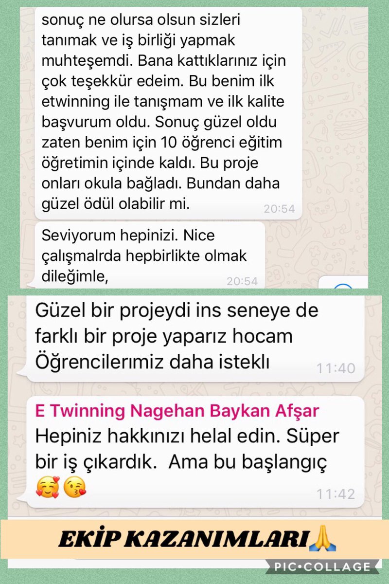 Değerli partnerlerime teşekkür ederim ❣️ Sonuç ne olursa olsun EKİP kazandı 🙏