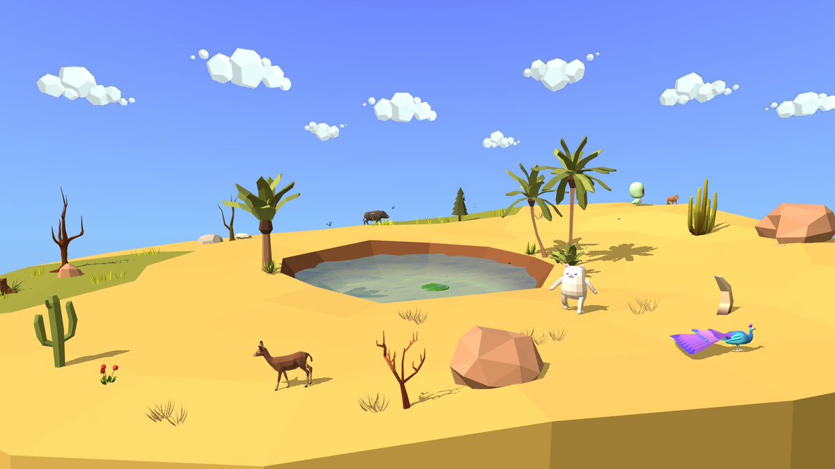 #MyOasis a calming game with bliss in the code
