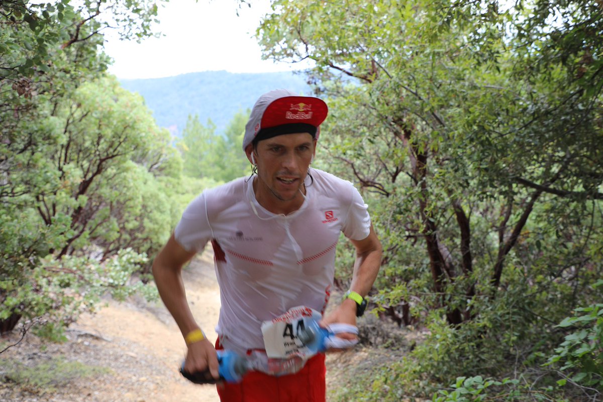 iRunFar's tweet photo. Ryan Sandes (+50’) runs in eighth at mile 55. Says he’s feeling better than earlier. #WS100 https://t.co/rU4CxaJMwP