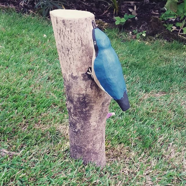 My son carved this for my birthday! #nuthatch #woodcraft ift.tt/2XdtDo2
