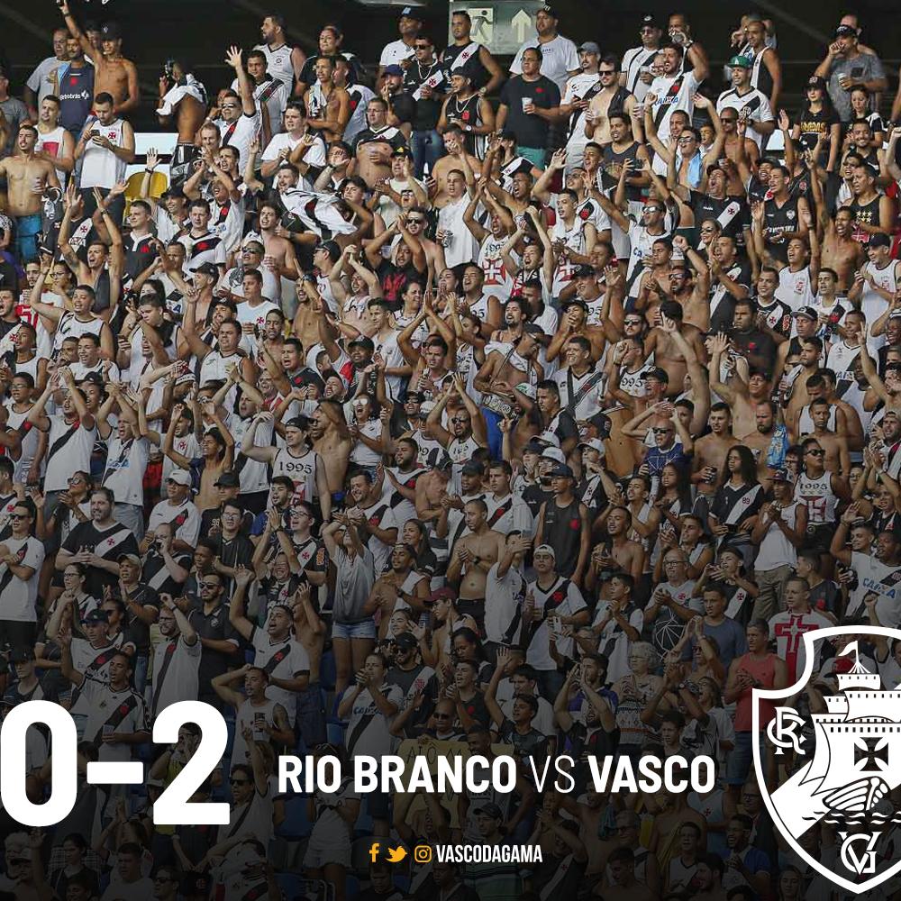 Com gols de Marcos Jr e Tiago Reis, Vasco vence o amistoso diante do Rio Branco.

#VascoDaGama