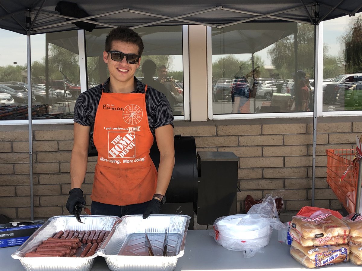 Roman creating some smoke and helping drive Traeger sales!!!  Great job Roman!!