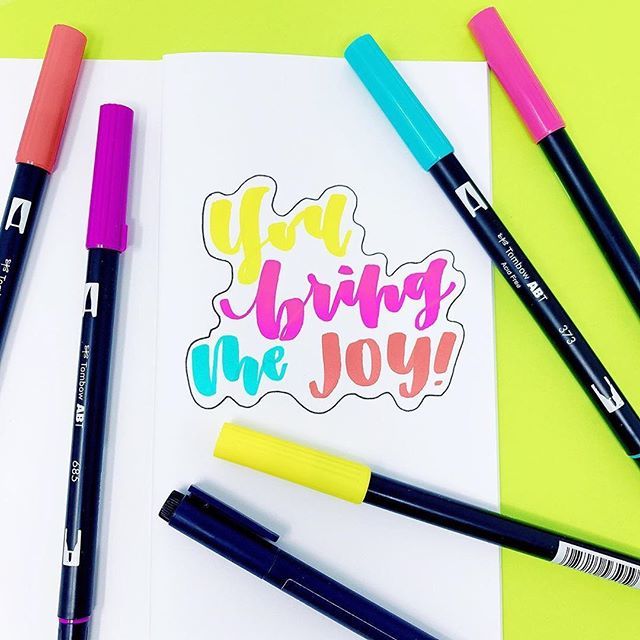 tombowusa's tweet photo. Tag someone that brings you joy! 💗
.
.
📷: @mommylhey
.
.
.
#tombow #tombowusa #regram #tombowdualbrushpens #tombowdualbrushpen #tombowmarkers #tombowbrushpen #dualbrushpen #letteringart #moderncalligraphy #brushpen #handlettered #handwritten #typespi… https://t.co/43ZHXKAhKP https://t.co/vf5VkGzF09