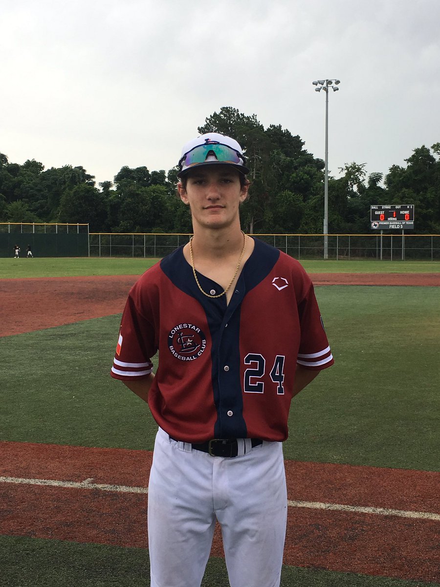 FiveTool's tweet photo. @FiveToolTexas F: @LonestarBSBclub 16U State Red 4, Houston A’s 16U Black 3
PoG: Jack Patterson 1-2, 3B, 3 RBI
Pitcher: Nick Anderson 5.2 IP, 5K, 3H, 2 ER
Notable: Grant Prazak 2-3, RBI, R https://t.co/qaOhxBvwmH