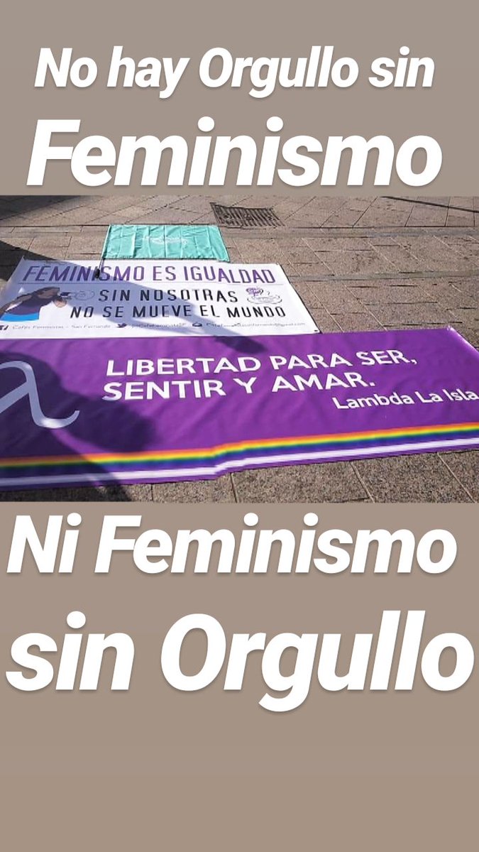 CafeFeministaSF's tweet photo. A quienes quieren el retroceso d nuestros derechos decirles q aquí nos tenéis UNIDES, UNIDAS Y UNIDOS. A quienes quieren 1 Andalucía n blanco y negro le decimos q no permitimos dar #niunpasoatrasenigualdad Aún queda mucho x conquistar!Nos queremos libres! #pride #lgbt 
#feminismo https://t.co/ecEO7Zzh3p