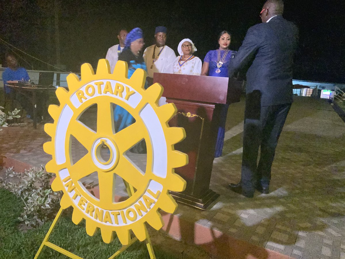 RotaryBrusubi's tweet photo. A great evening for #Rotary as we celebrate another turning of the wheel. The new presidents to lead #RotaryInTheGambia and continue setting the agenda of serving humanity. https://t.co/K0L6wg3rmL