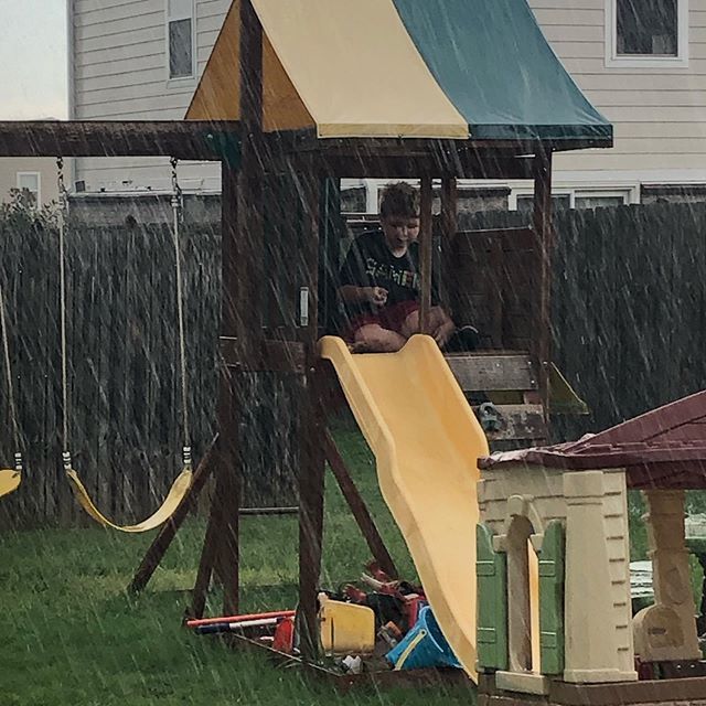 Rain? Check.
Dinosaurs? Check.
Lucian’s all good.